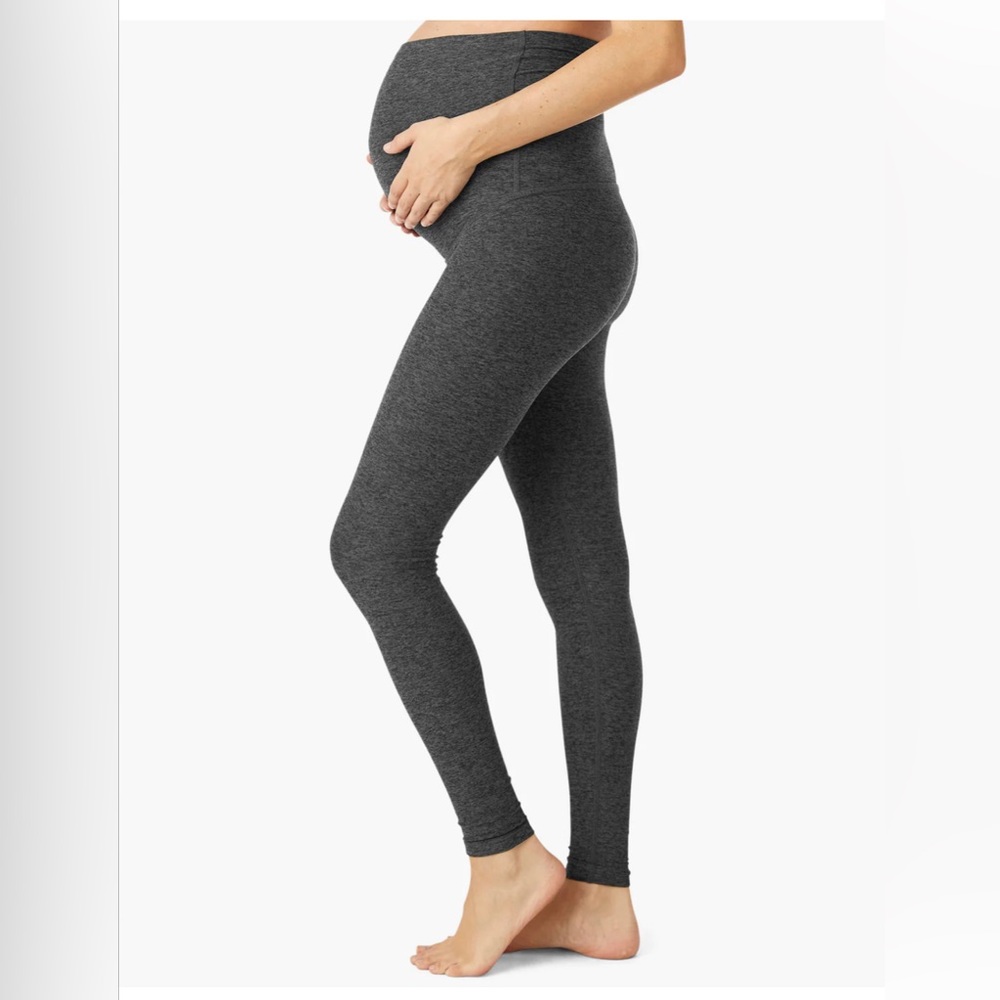 Beyond Yoga Gray Maternity Leggings